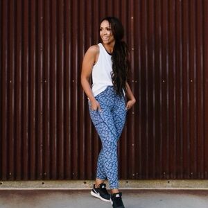 Zyia Active Navy Haystack Light N Tight Size 8-10